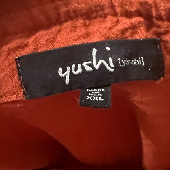 Yushi Orange Oversized Peter Pan Collar Tunic - Picture 4 of 4